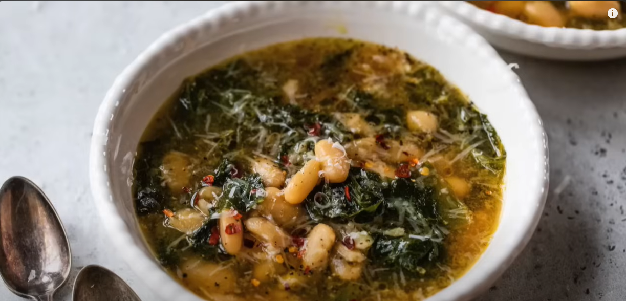 A Classic Italian Soup Escarole and Beans