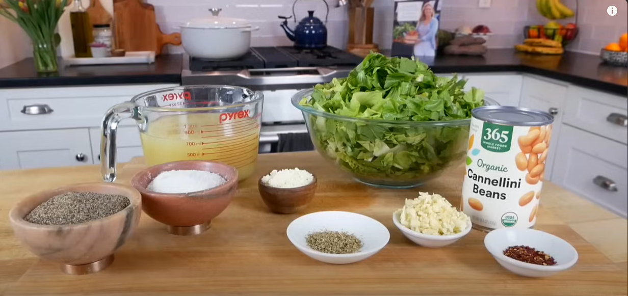 Ingredients for Escarole and Beans Soup